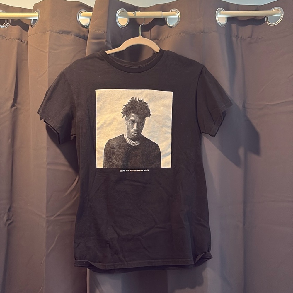 Unisex Black Young Boy Never Broke Again Graphic Tee